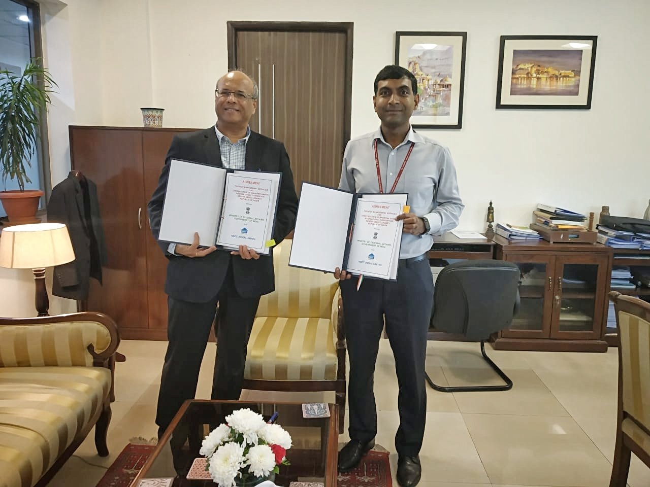 NBCC signs MoU with Ministry of External Affairs to build Convention Centres in Niger