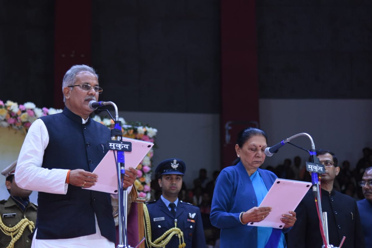 Bhupesh Baghel sworn in as Chief Minister of Chhattisgarh