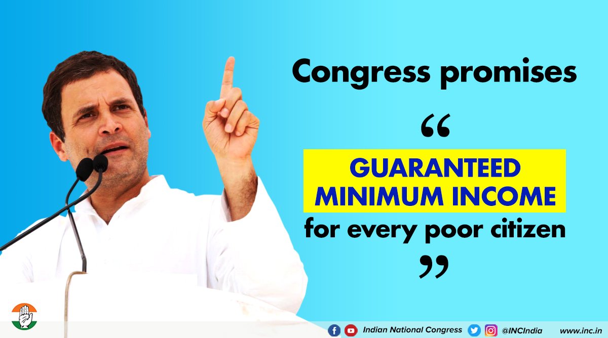 Congress promises minimum income guarantee to poor if it returns to power