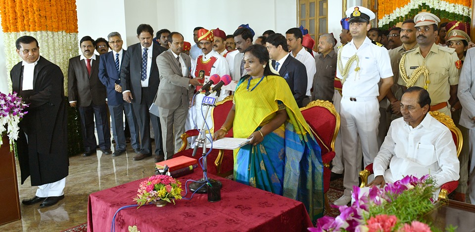 Tamilisai Soundararajan sworn in Telangana Governor