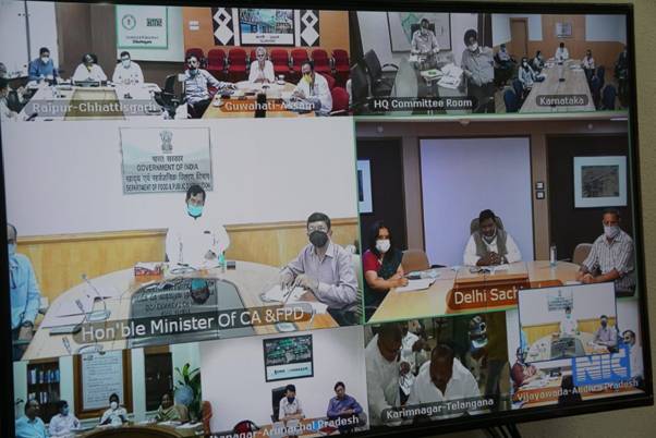 Paswan holds video conference with Food Ministers of States, UTs to review foodgrains distribution during lockdown