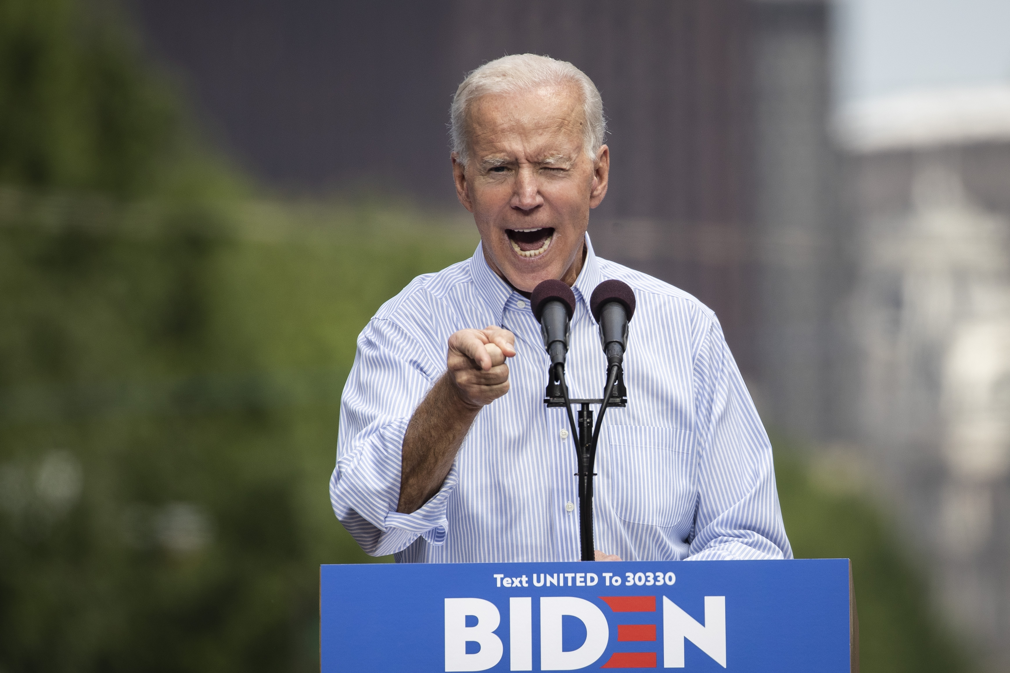 Joe Biden makes 1st in-person appearance in more than 2 months