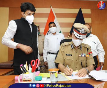 Mohan Lal Lather assumes charge as Rajastahn DGP