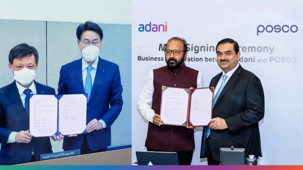 POSCO, Adani Group sign pact to set up steel plant in Gujarat