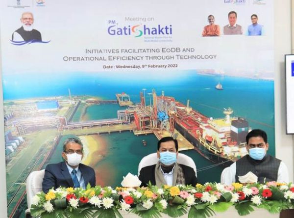 Sarbananda Sonowal reviews EoDB measures and OETT of Major Ports and IWAI under PM Gati Shakti National Plan