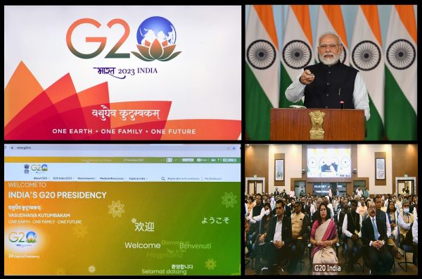 Prime Minister Narendra Modi unveils logo, theme and website of India’s G-20 Presidency
