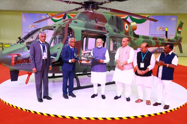 Narendra Modi dedicates HAL Helicopter Factory to the nation in Tumakuru
